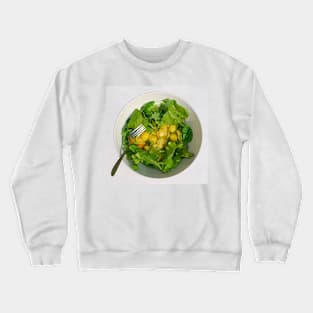 Yellow Tomato Salad With Fork Crewneck Sweatshirt